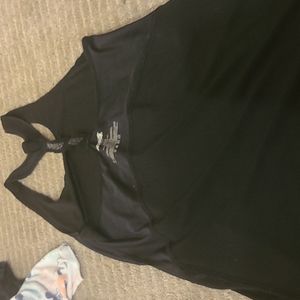 Black tank top
